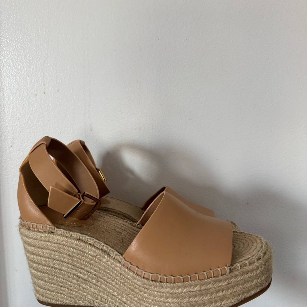 & Other Stories Brand New Tan Wedge Sandals